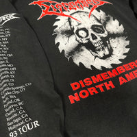 Vintage 1993 Dismember North America Tour Longsleeve