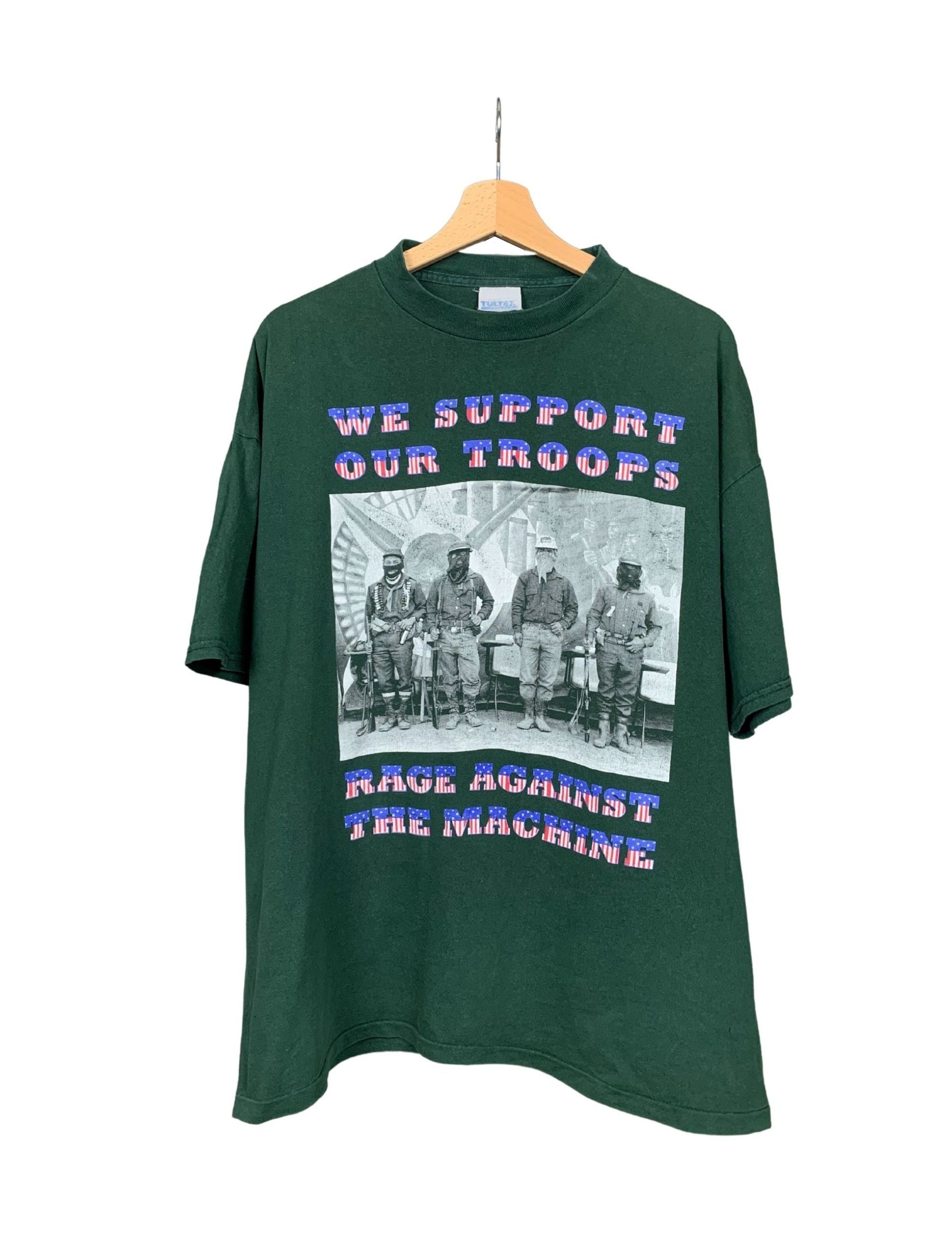 Rage Against The Machine 90s Support The Troops Vintage T-Shirt