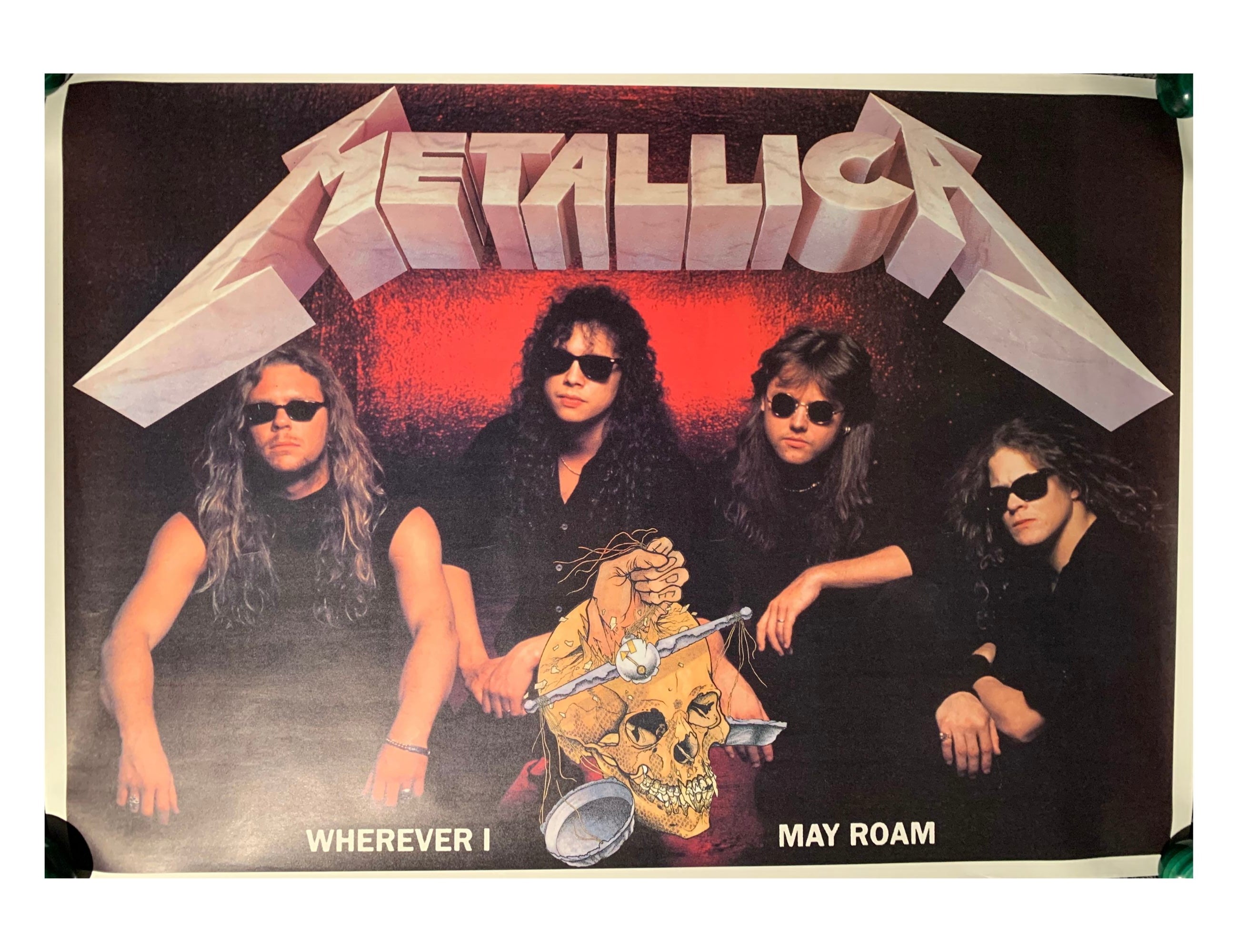 Metallica 90s Vintage Band Poster