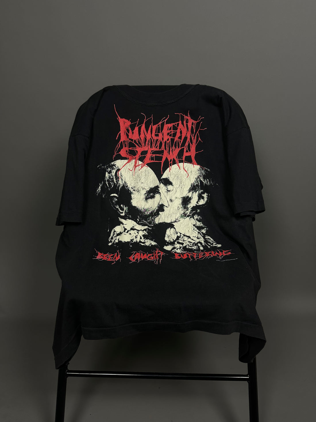 Vintage 1991 Pungent Stench Caught Buttering T-Shirt