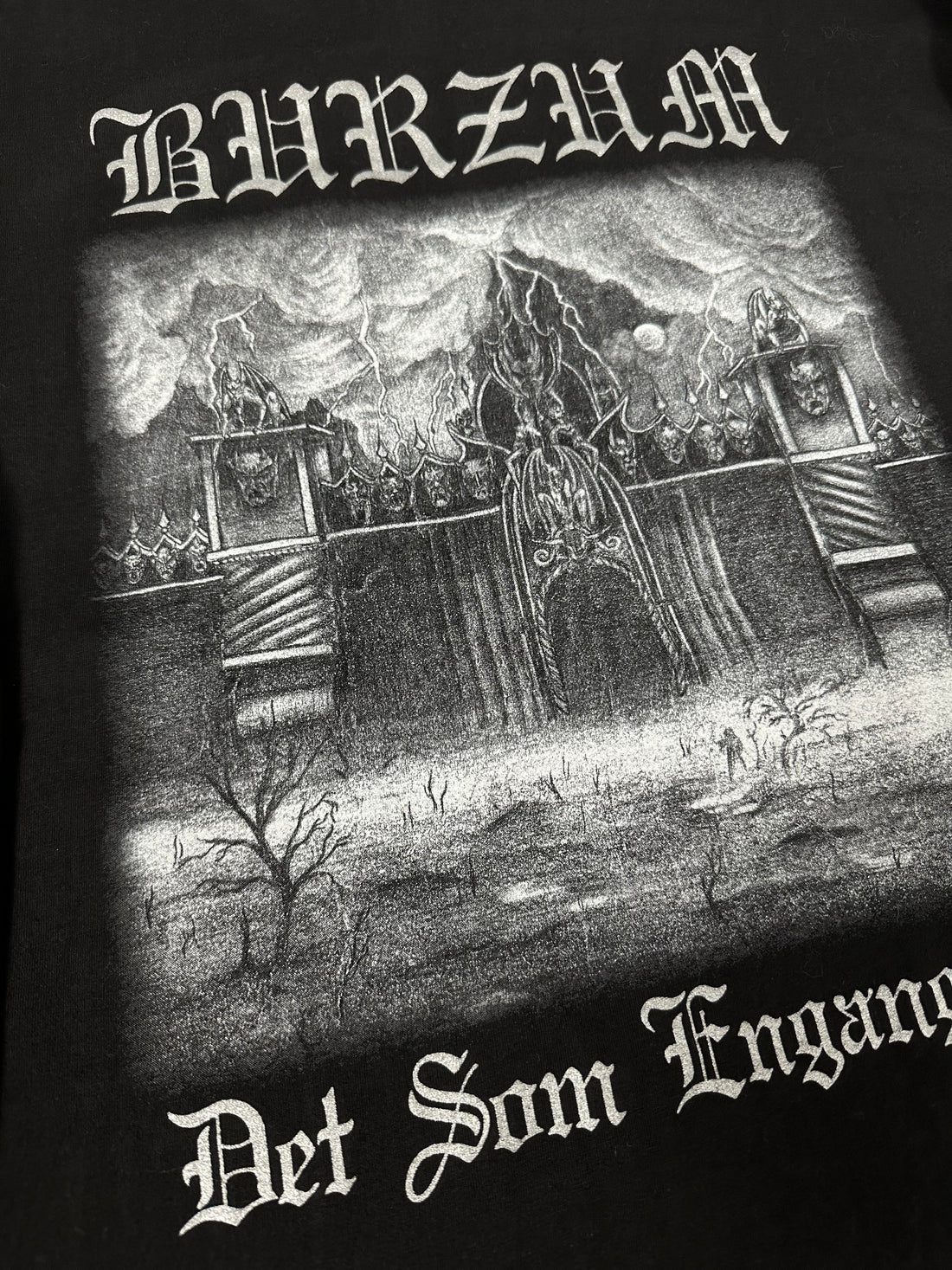 Vintage 1998 Burzum Det Some Engar Var Longsleeve
