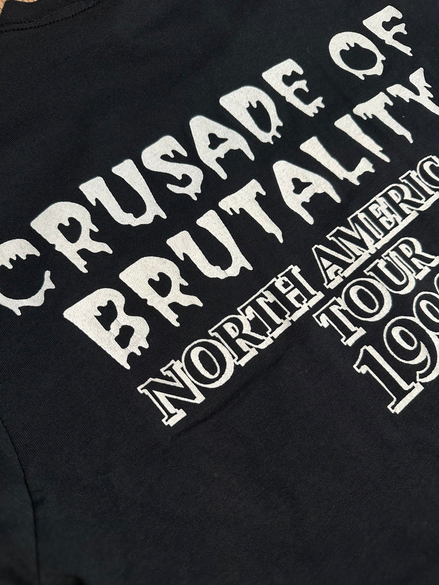 Vintage 1990 Death Crusade Of Brutality T-Shirt