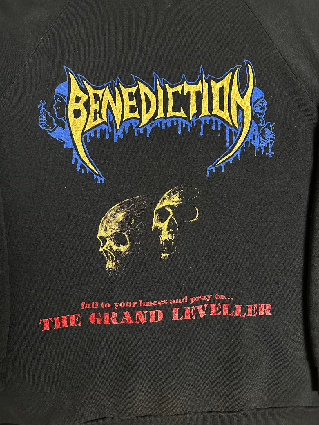 Vintage 1991 Benediction The Grand Leveller Sweater