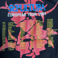 Vintage 1991 Sepultura Third World Posse T-Shirt