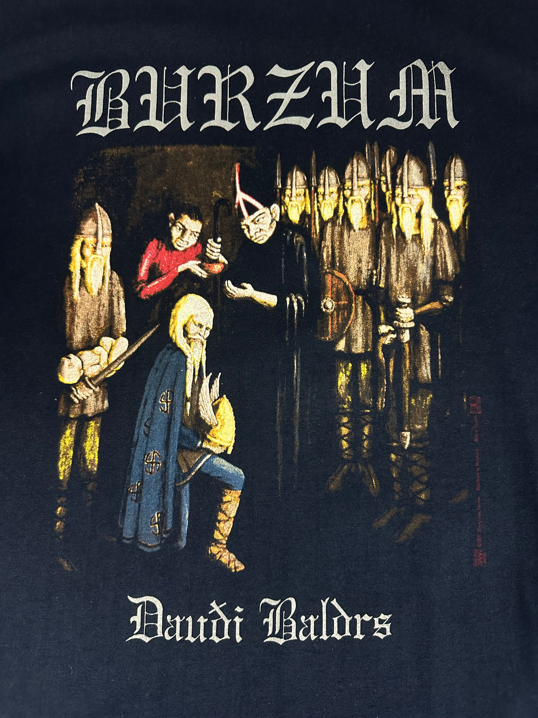 Vintage 1997 Burzum Daudi Baldrs T-Shirt