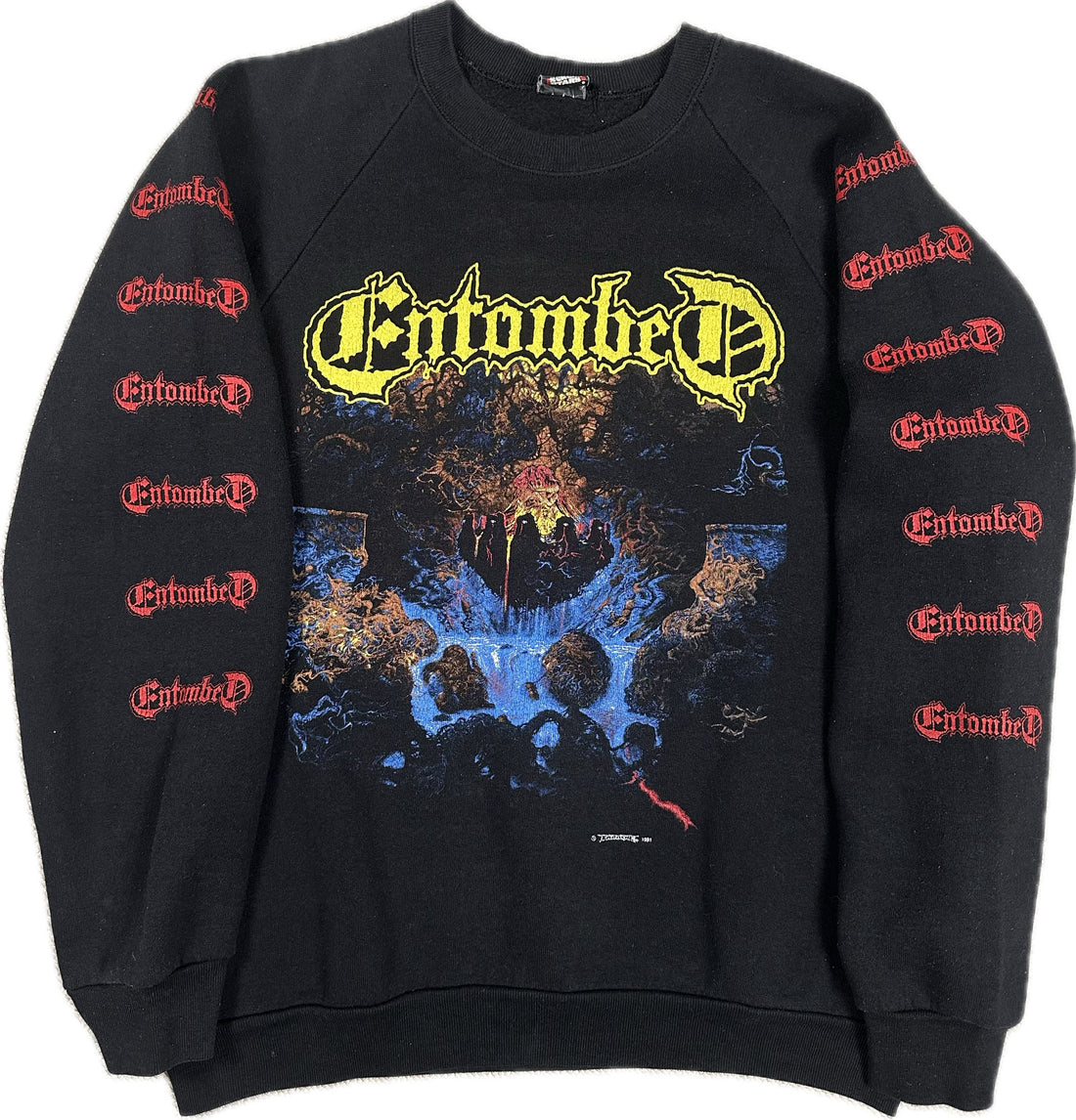 Vintage 1991 Entombed Clandestine Sweater