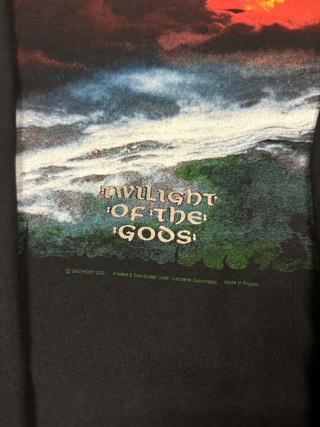 Bathory 2001 Twilight Of The Gods Vintage Longsleeve