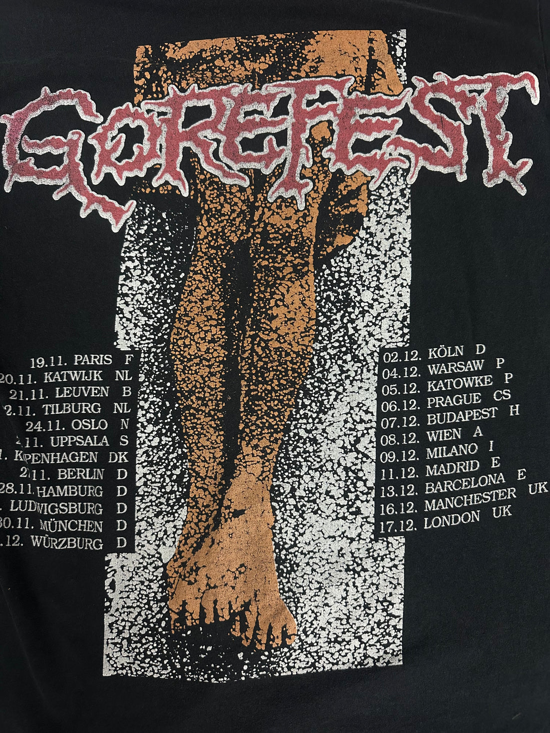 Vintage 1993 Gorefest Nuclear Blast  T-Shirt