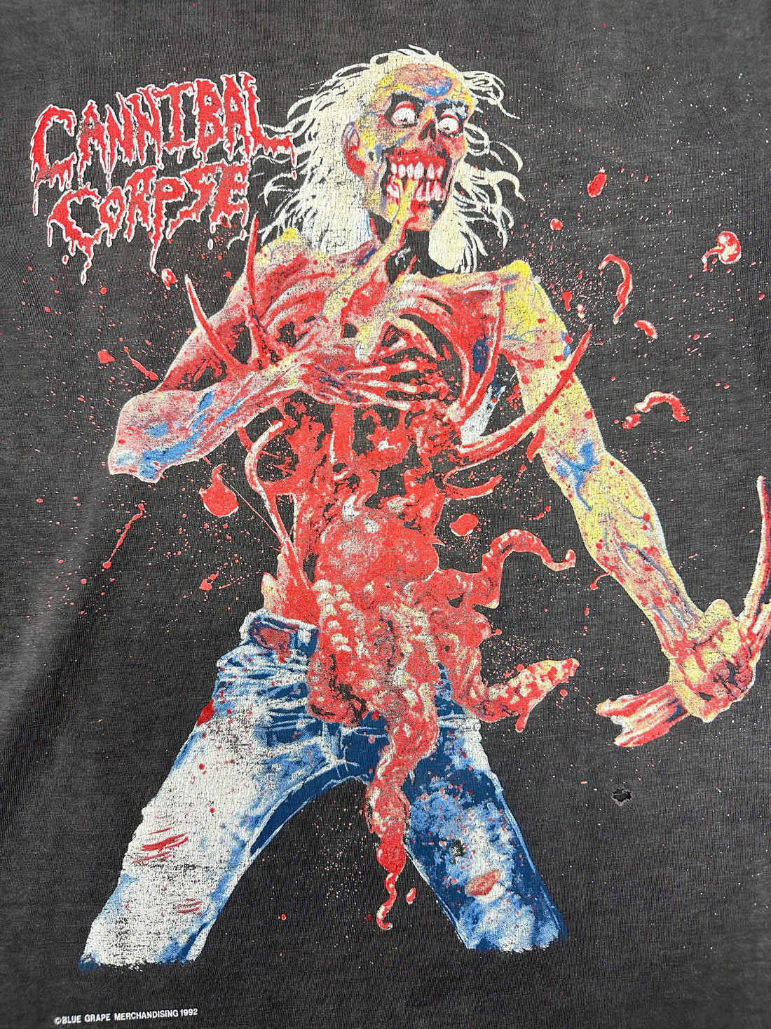 Cannibal Corpse 1992 European Tour Vintage T-Shirt