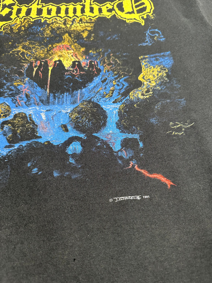 Vintage 1991 Entombed Clandestine T-Shirt