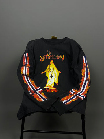 Satyricon 1994 Mot Kvitekrist Vintage Longsleeve