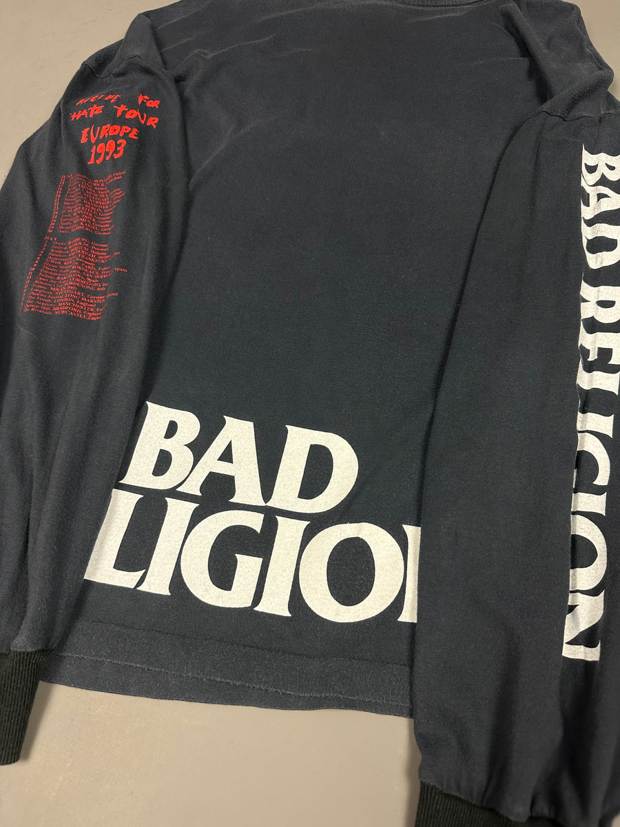 Bad Religion 1993 Recipe For Hate Tour Europe Vintage Longsleeve