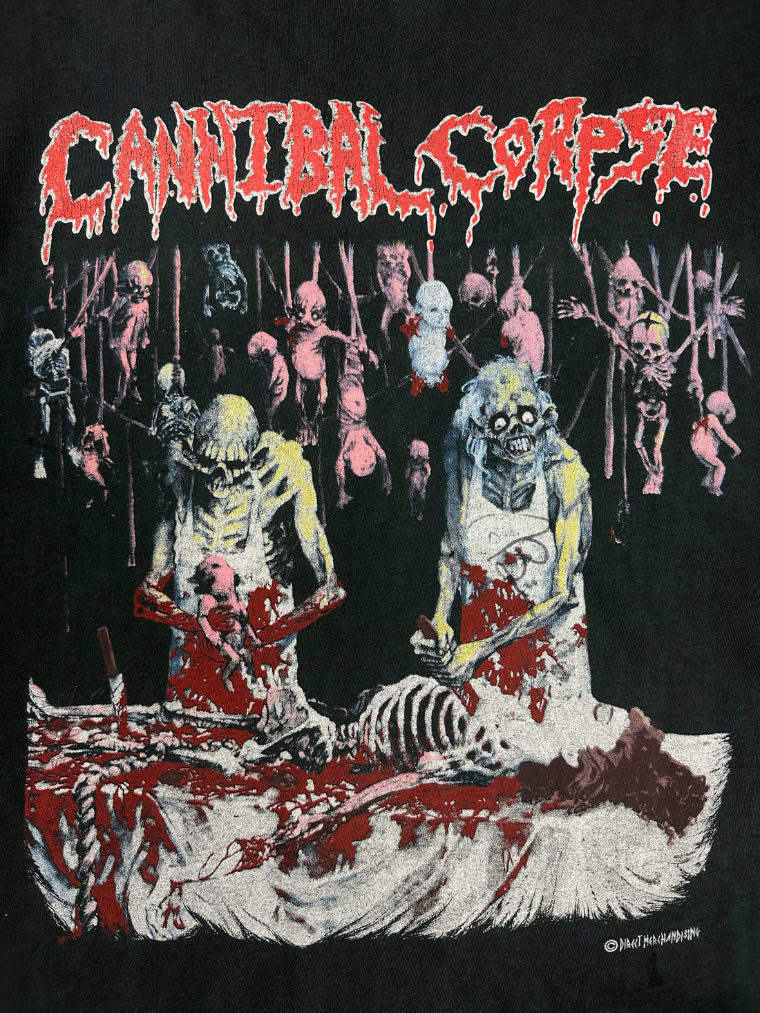 Cannibal Corpse 1992 Butchered At Birth Vintage T-Shirt