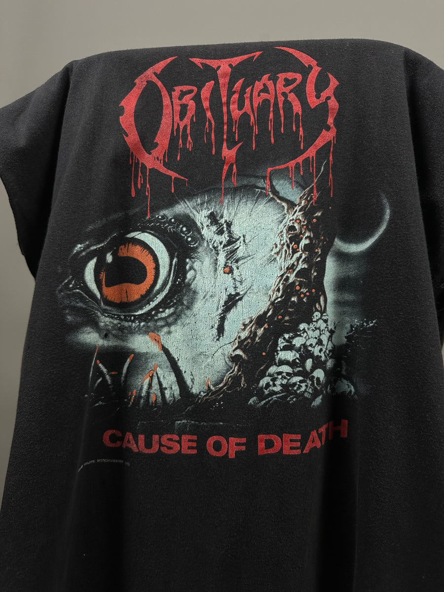 Obituary 1990 Cause Of Death Vintage T-Shirt Tank Top