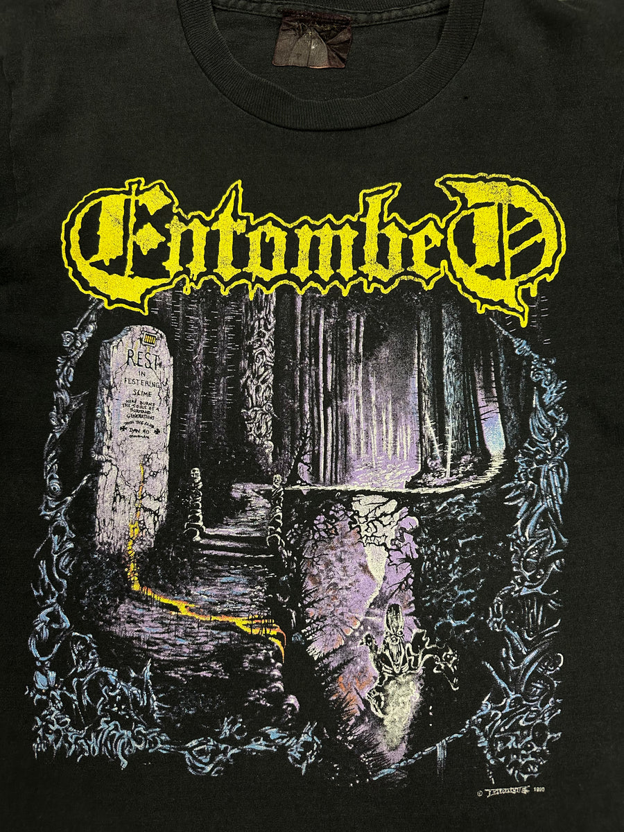 Entombed 1990 Left Hand Path Vintage T-Shirt