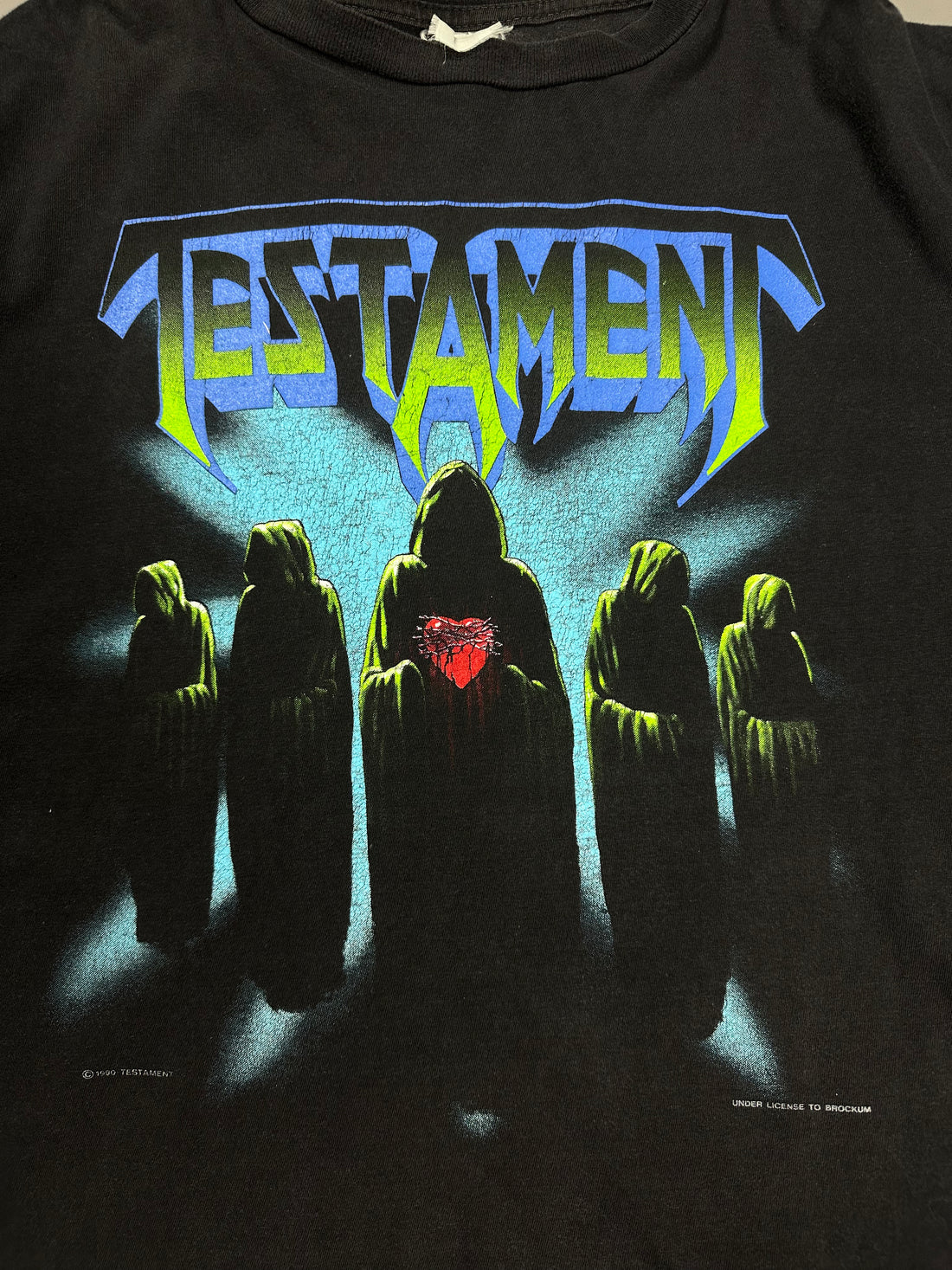 Testament 1990 Clash Of The Titans Vintage T-Shirt