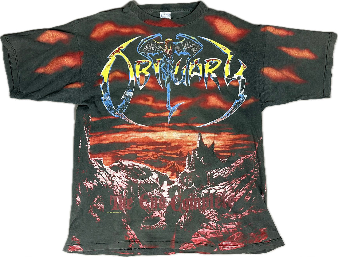 Vintage 1993 Obituary The End Complete T-Shirt (All Over Print)