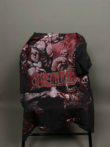 Kreator 1990 Pleasure To Kill Vintage All Over Print T-Shirt