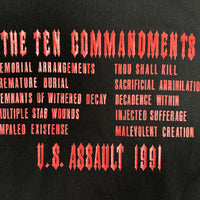 Vintage Malevolent Creation 1991 The Ten Commandments T-Shirt