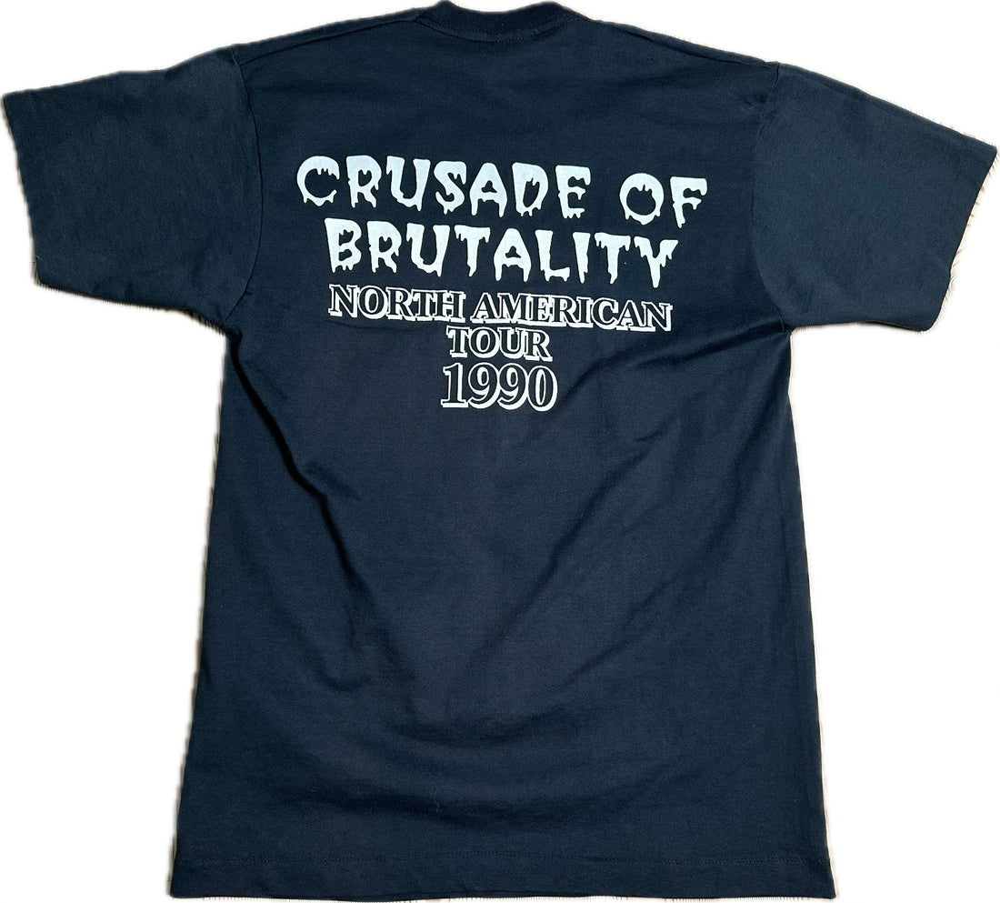 Vintage 1990 Death Crusade Of Brutality T-Shirt