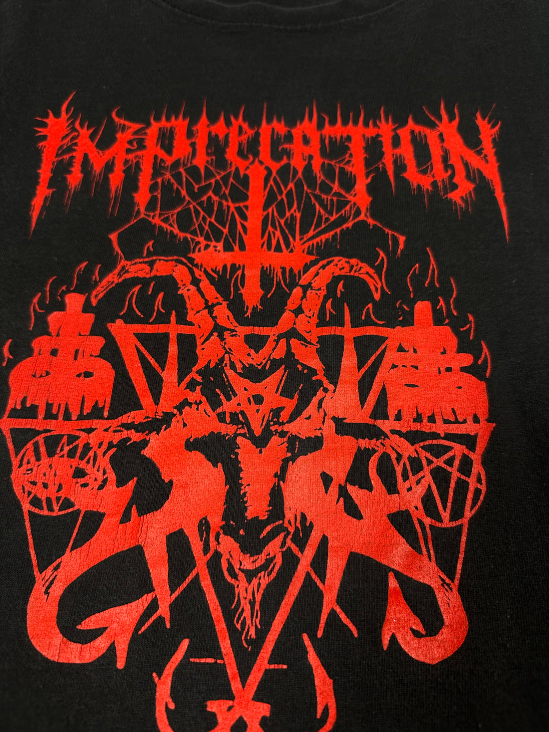 Imprecation 2000s Black Metal T-Shirt