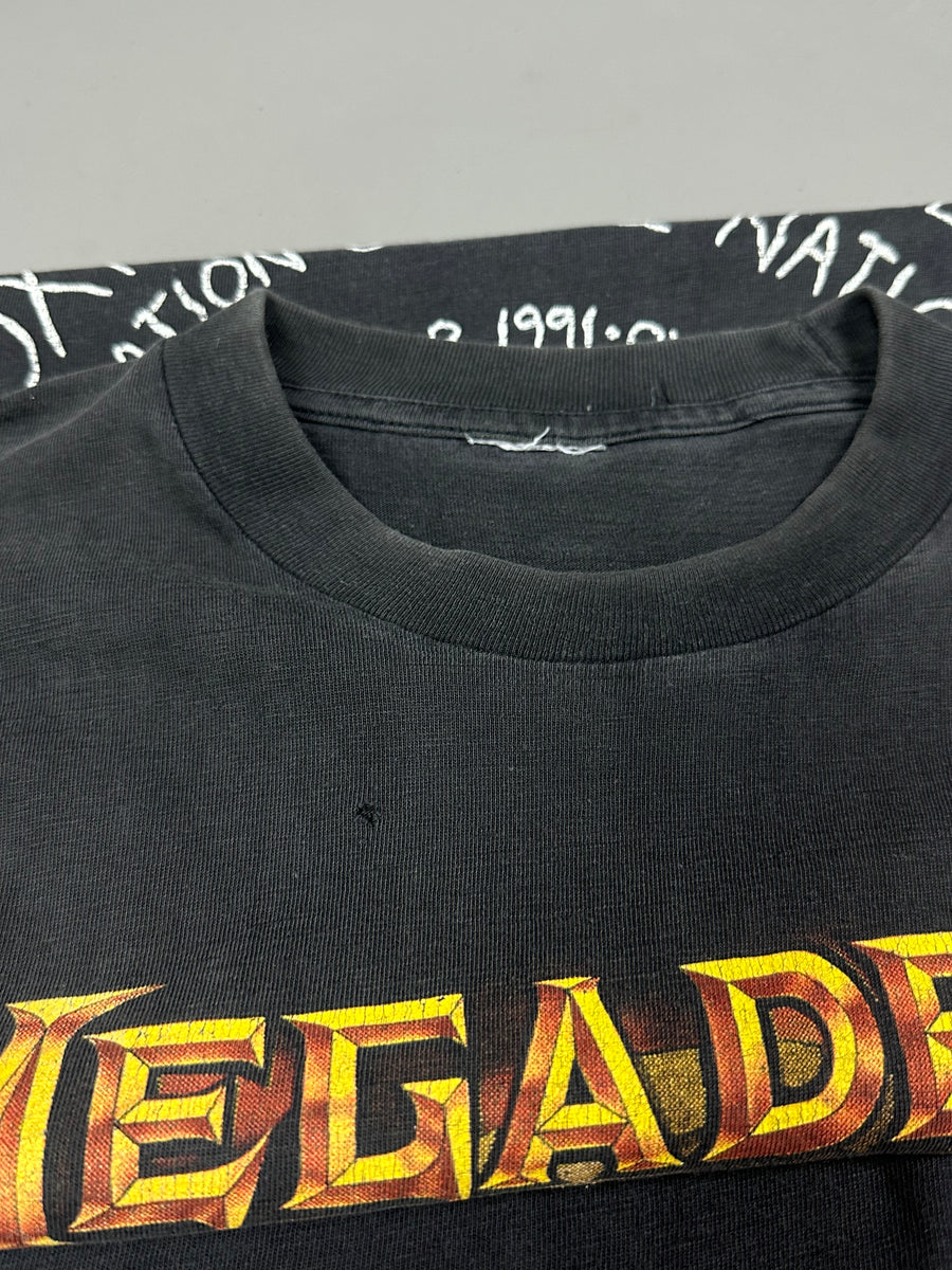 Megadeth 1990 World Tour Vintage T-Shirt