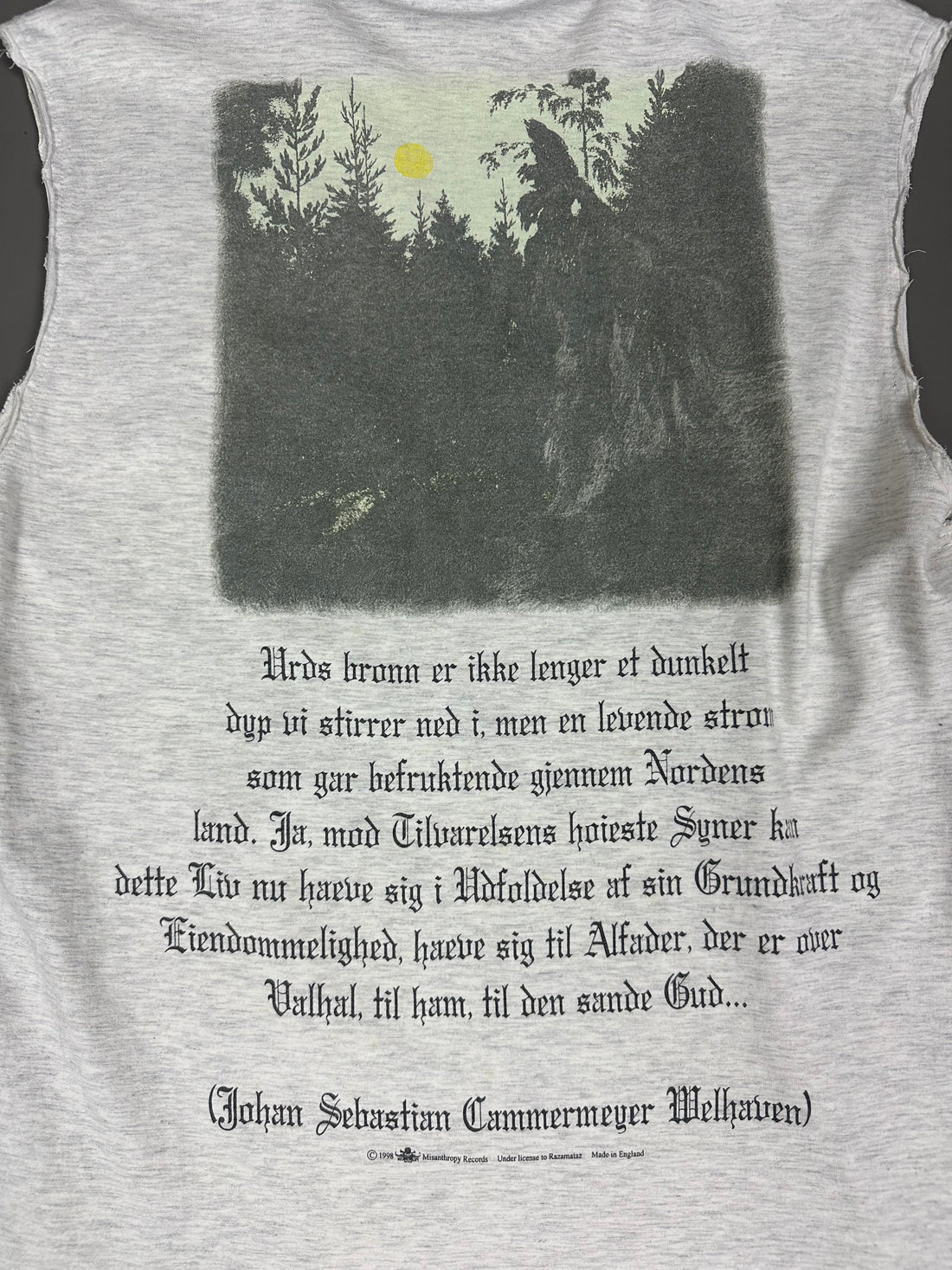 Burzum 1998 Filosofem Vintage T-Shirt