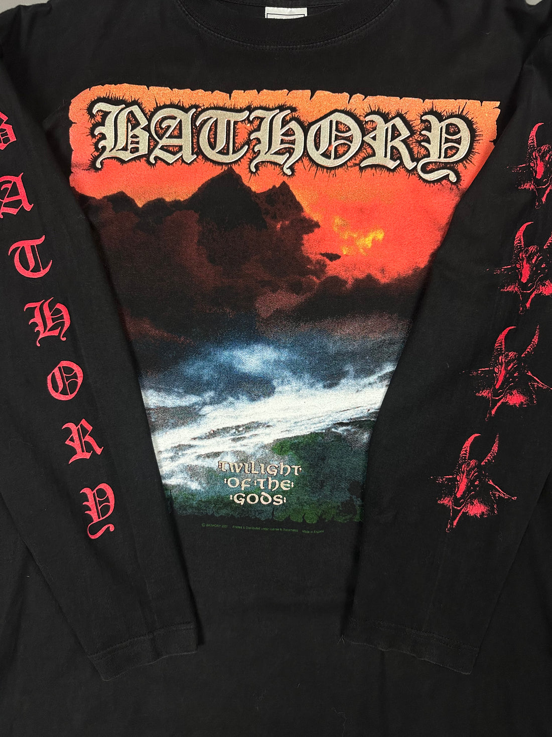 Bathory 2001 Twilight Of The Gods Vintage Longsleeve