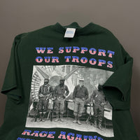 Rage Against The Machine 1990s Support Troops Vintage T-Shirt