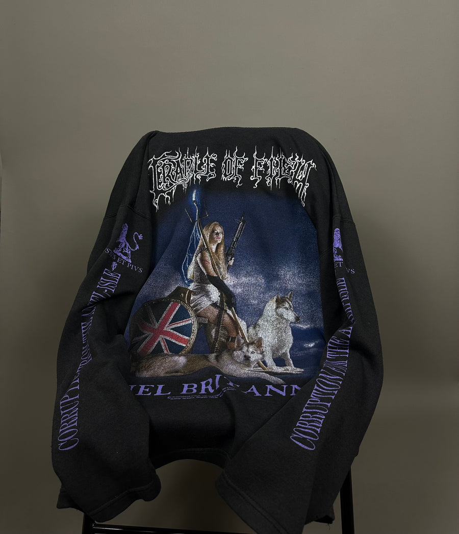 Cradle of Filth 1997 Cruel Britannica Vintage Sweatshirt