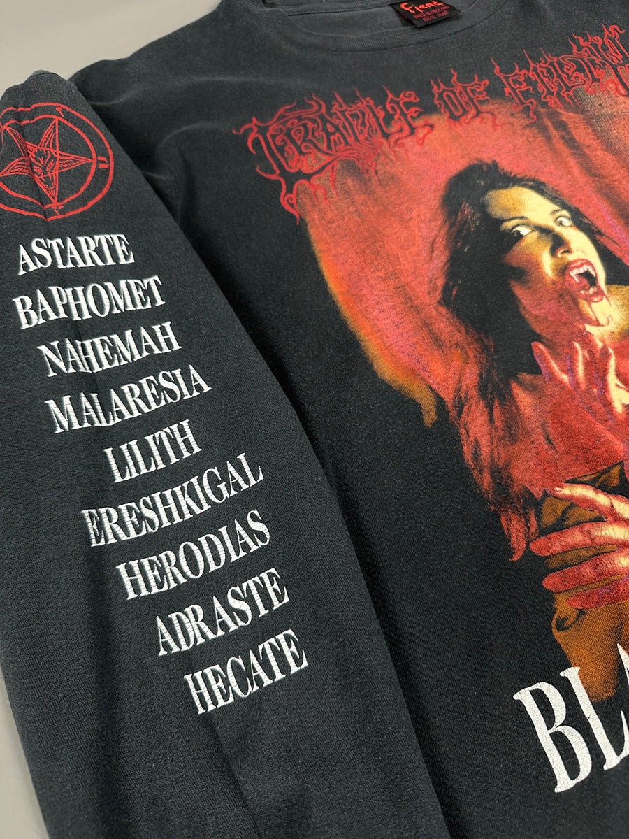 Vintage 1996 Cradle of Filth Black Goddess Longsleeve