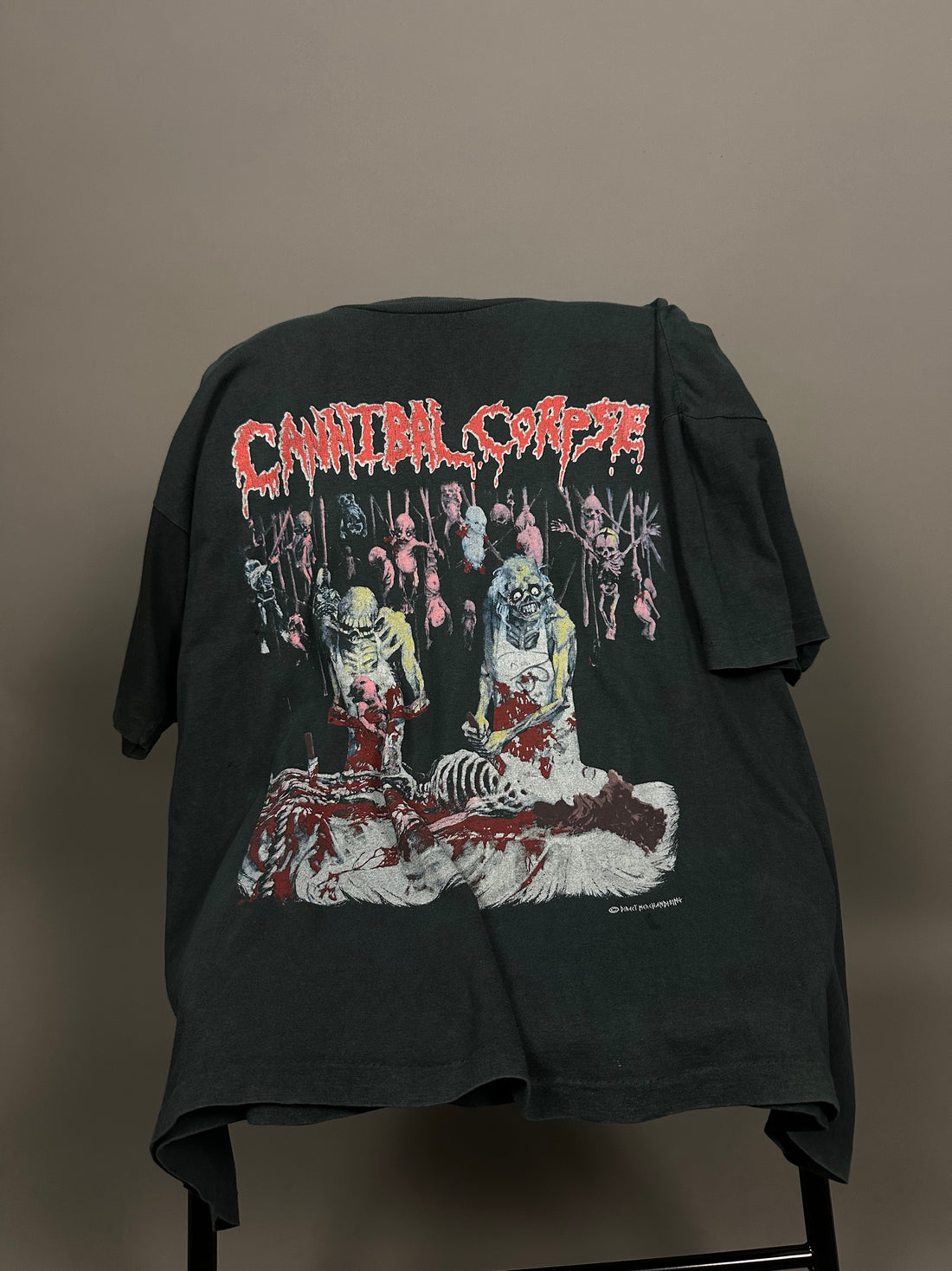 Cannibal Corpse 1992 Butchered At Birth Vintage T-Shirt