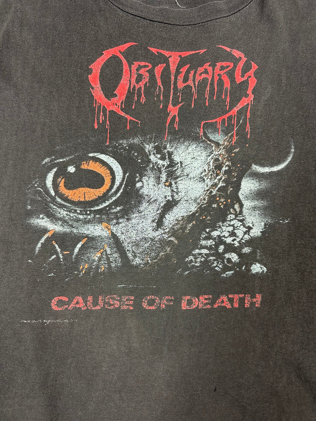 Obituary 1990 Cause Of Death Vintage T-Shirt Tank Top