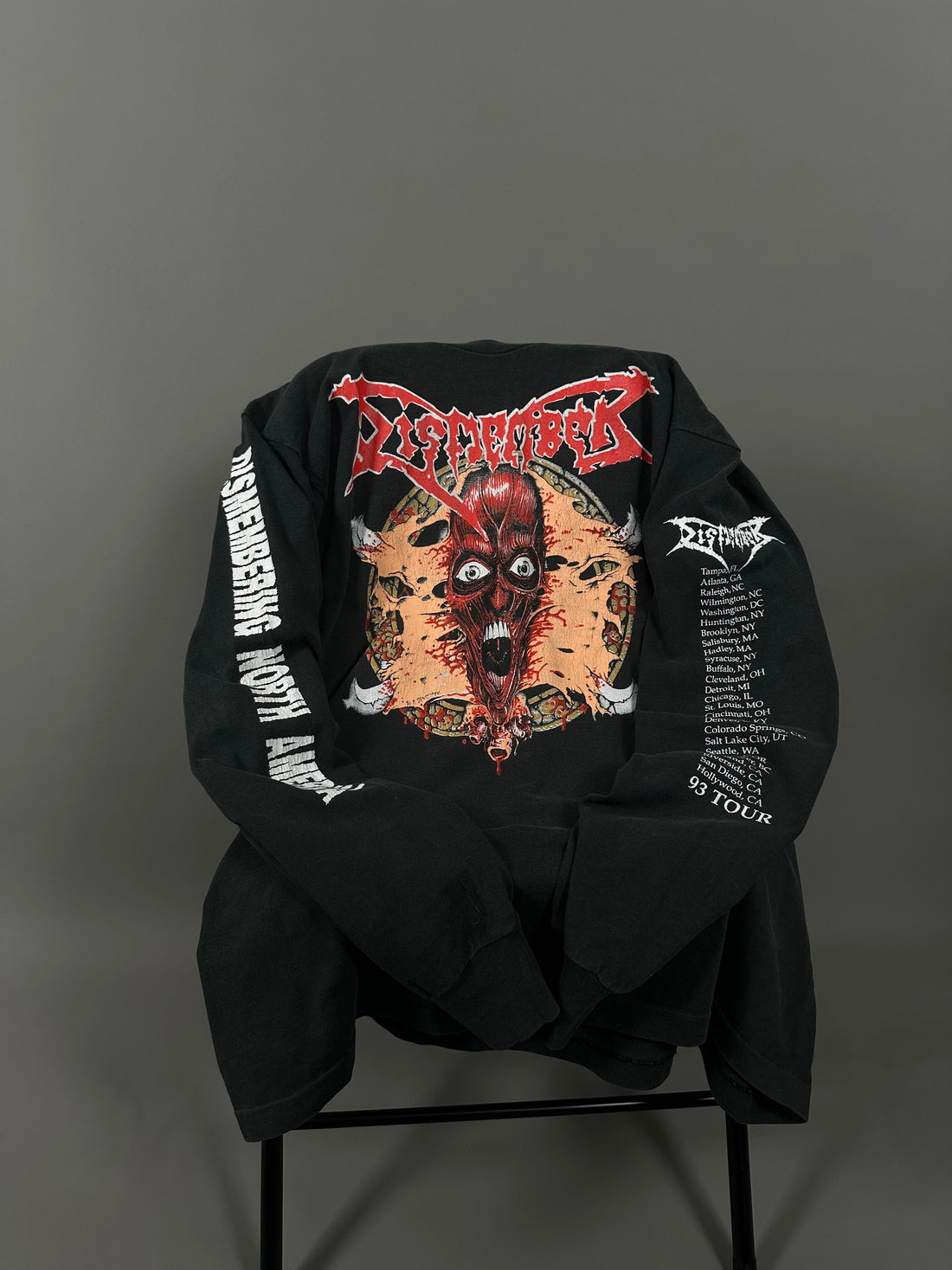 Vintage 1993 Dismember North America Tour Longsleeve