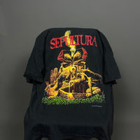 Vintage Sepultura 1992 Third World Posse T-Shirt