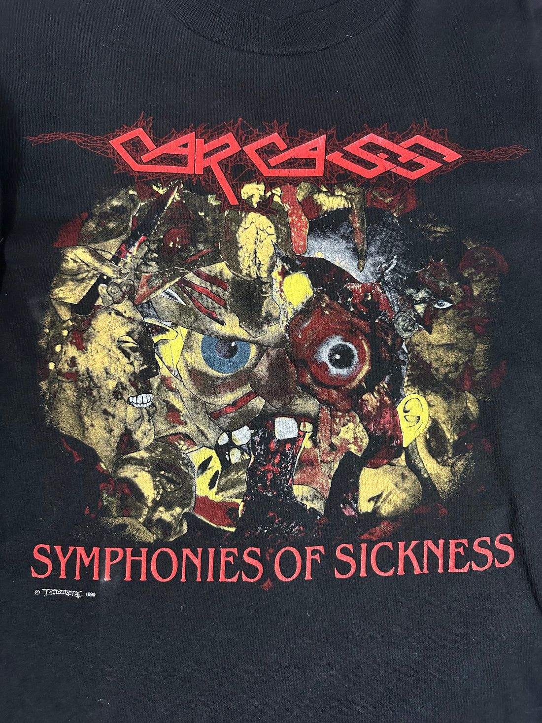 Vintage 1990 Carcass Symphonies Of Sickness Longsleeve