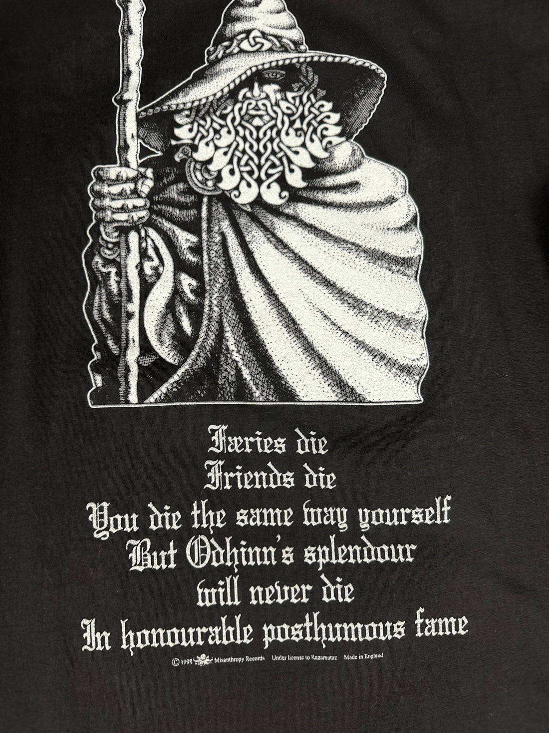Vintage 1998 Burzum Det Some Engar Var Longsleeve