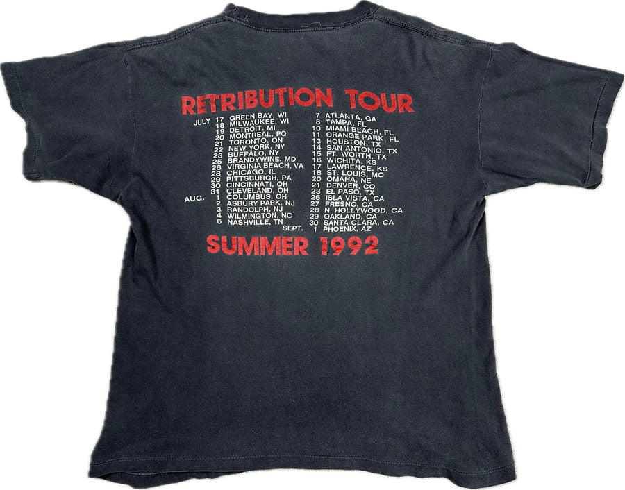 Vintage 1992 Malevolent Creation Retribution Tour T-Shirt