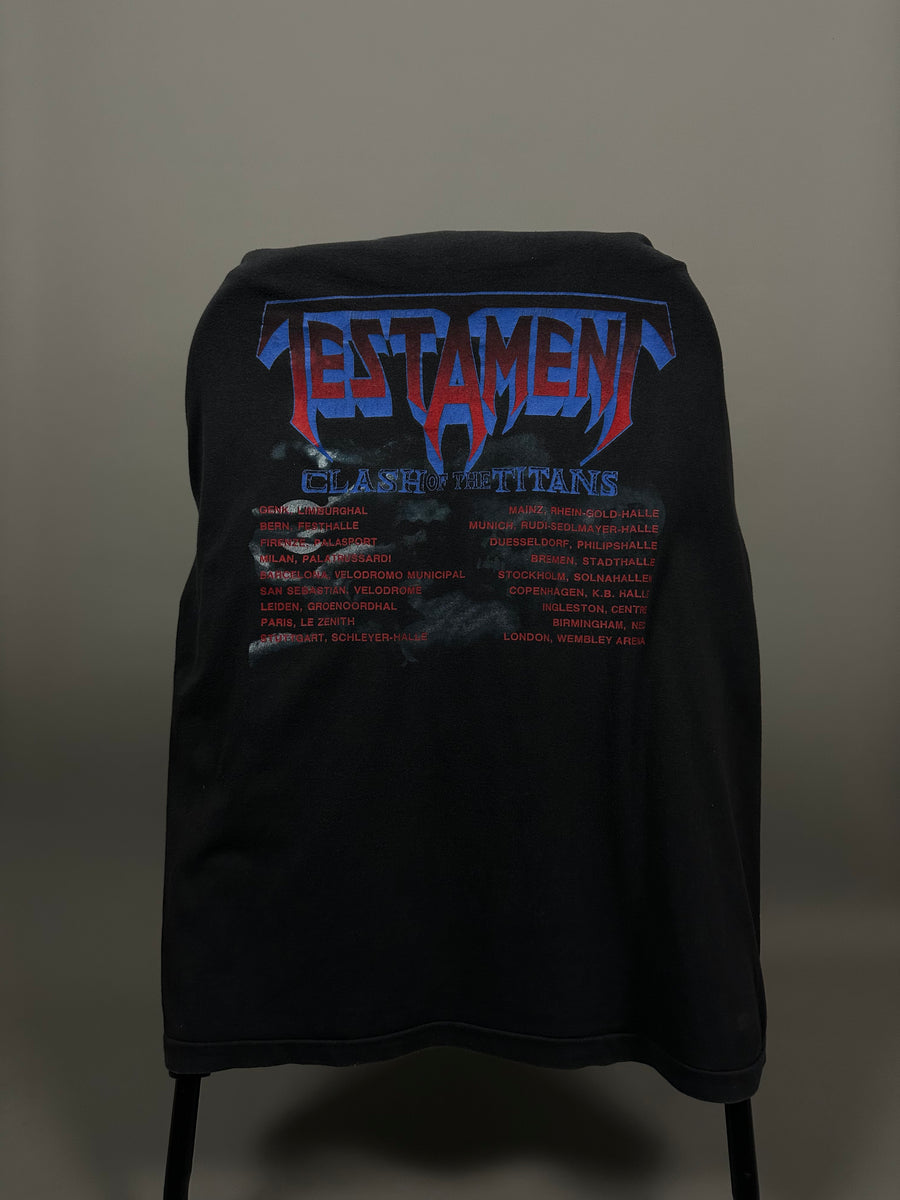 Testament 1990 Clash Of The Titans Vintage T-Shirt