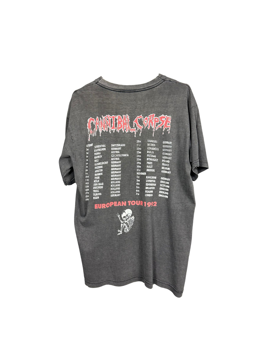 Cannibal Corpse 1992 European Tour Vintage T-Shirt