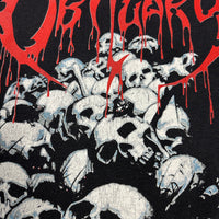 Obituary 1991 Pile Of Skulls Vintage T-Shirt