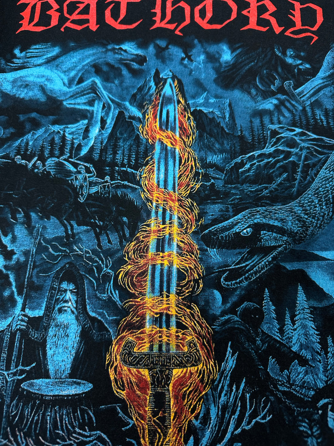 Bathory 1990s Blood On Ice Vintage T-Shirt
