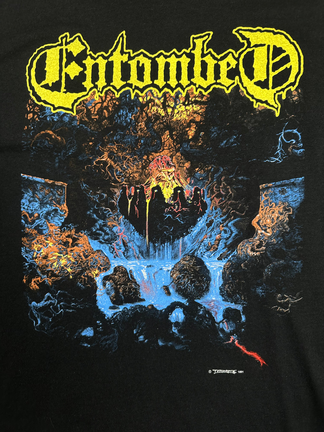 Vintage 1991 Entombed Clandestine T-Shirt