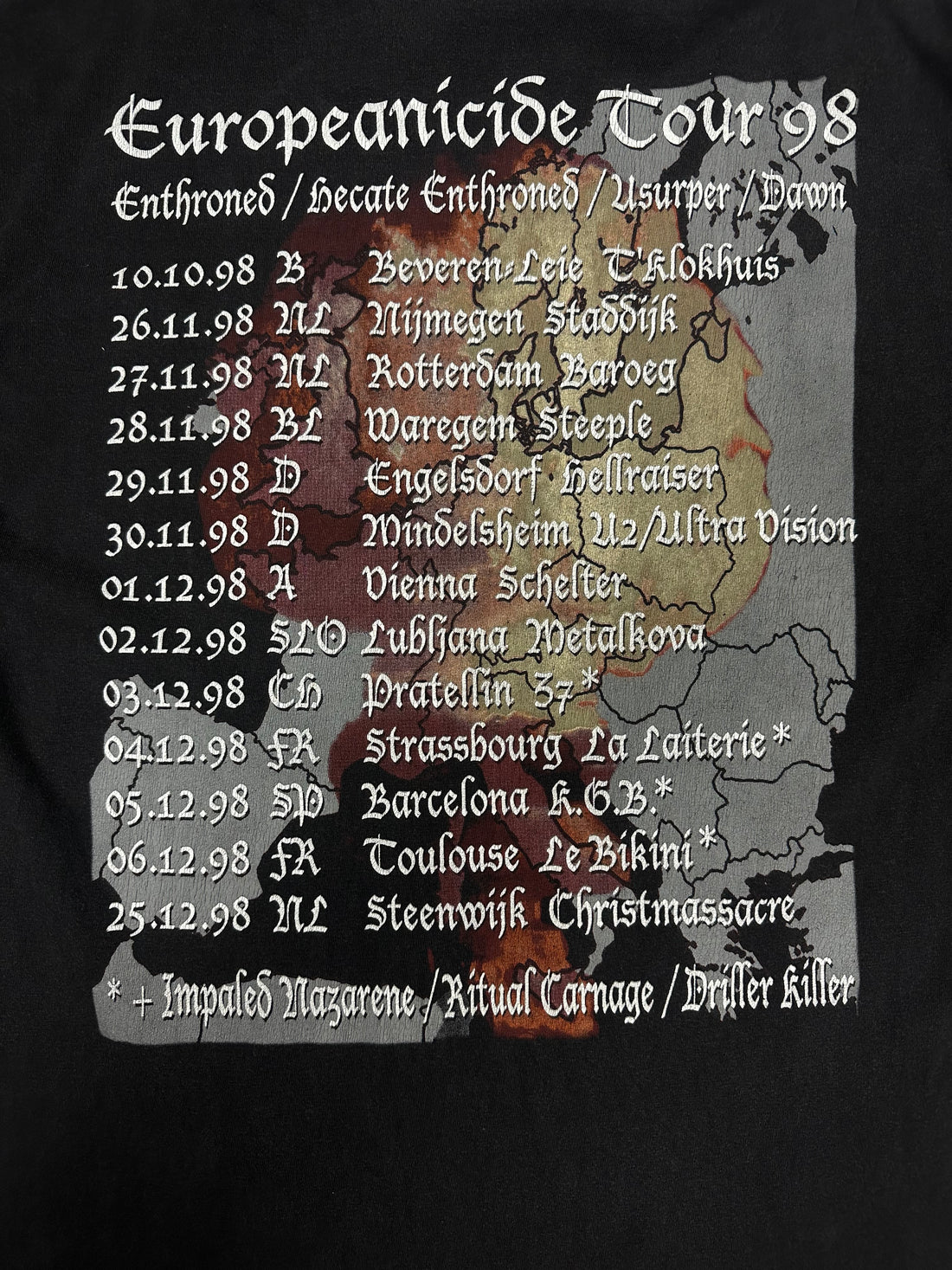 Enthroned 1998 Europeanicide Tour Vintage Longsleeve