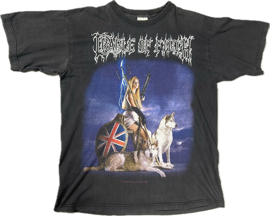 Vintage 1997 Cradle Of Filth Millennial War T-Shirt