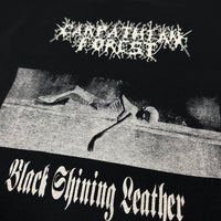 Carpathian Forest 1999 Black Shining Leather Vintage T-Shirt