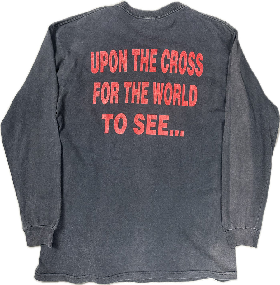 Vintage 1996 Deicide Upon The Cross Longsleeve