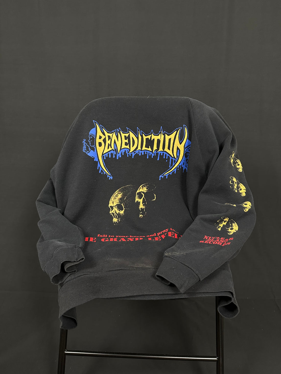 Vintage 1991 Benediction The Grand Leveller Sweater