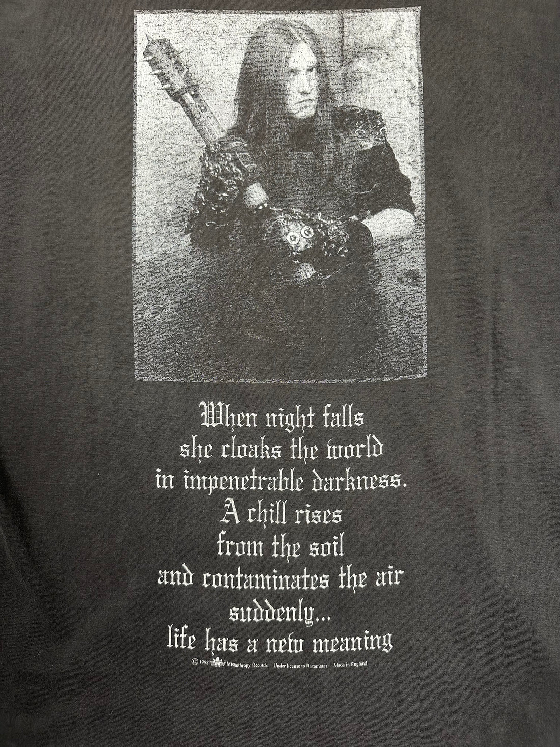 Vintage 1998 Burzum Aske T-Shirt