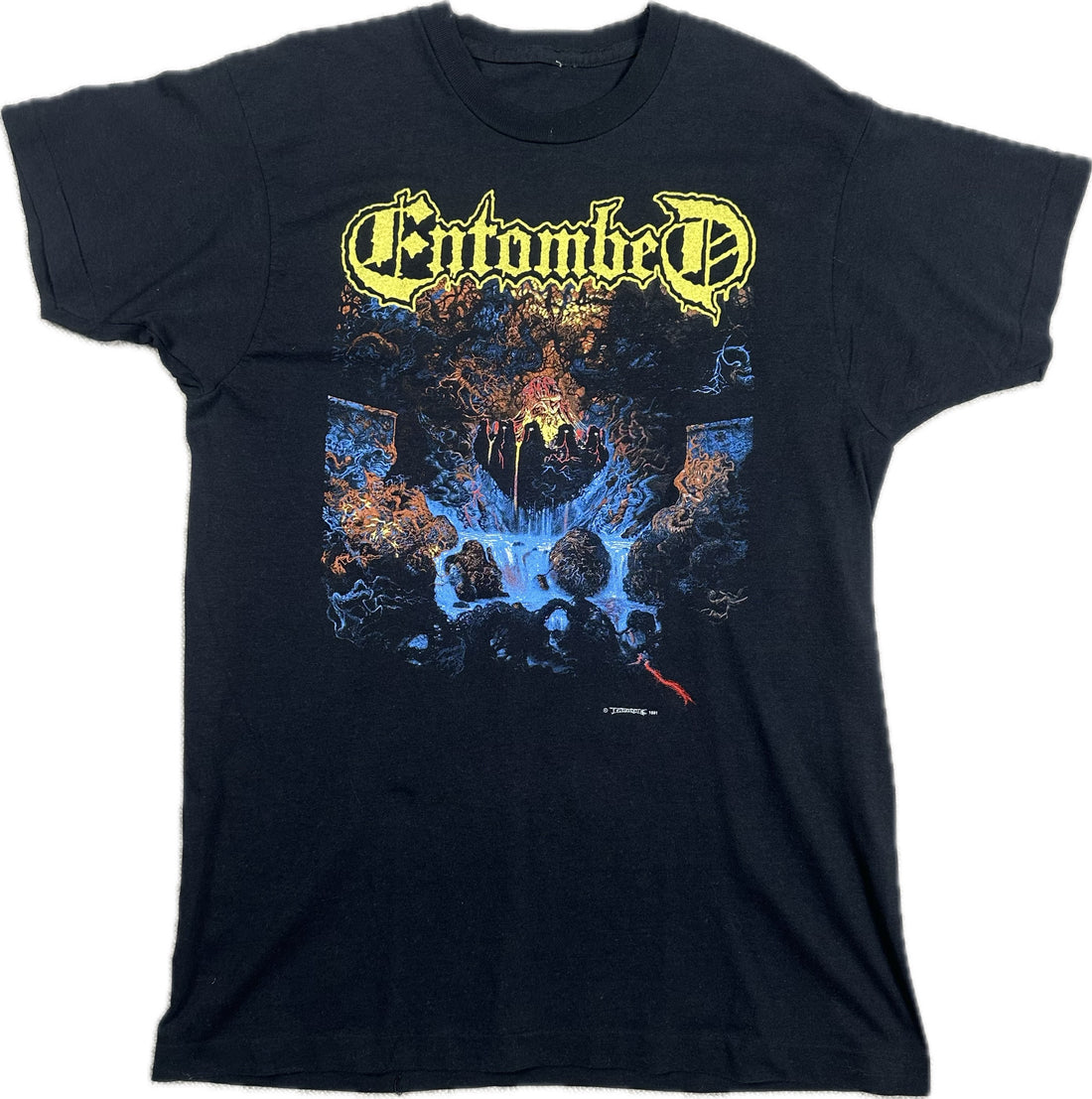 Vintage 1991 Entombed Clandestine T-Shirt